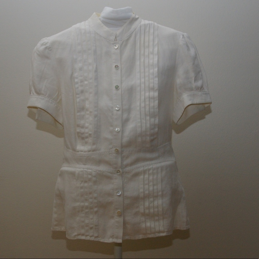 Saks Fifth Avenue Linen Blouse
